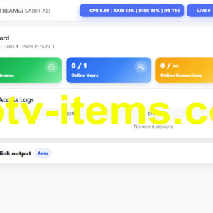 new iptv panel install script with application source code